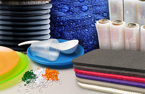 collage of materials made from ethylene