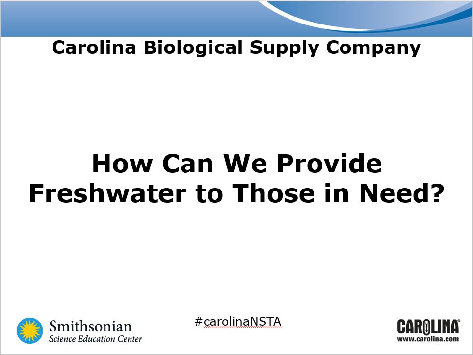 provide freshwater presentation cover